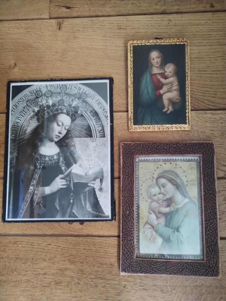 Maria, Moeder met kind prentjes prent, Antiquités & Art, Antiquités | Objets religieux, Enlèvement ou Envoi