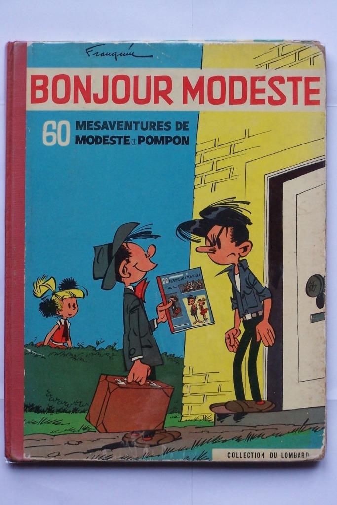 BD Modeste et Pompon Bonjour Modeste 1959, Livres, Enlèvement ou Envoi, Une BD, Utilisé, Franquin