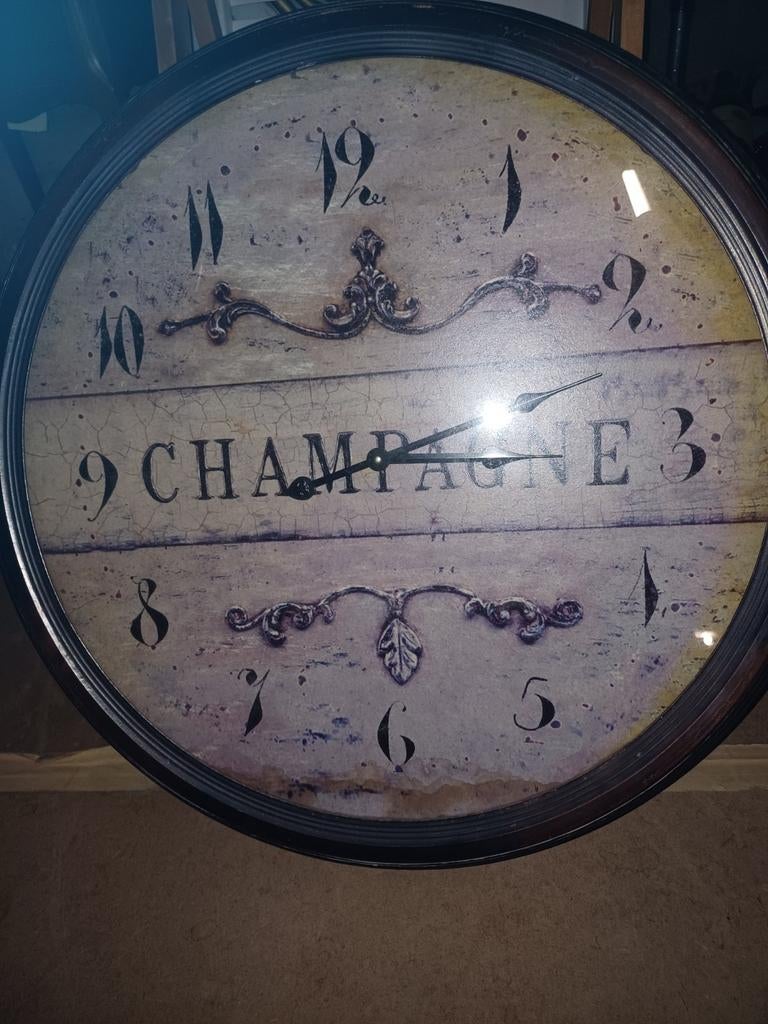 Buitenklok, maencaveclock, poolclock, SPECIAAL GLAS, Huis en Inrichting, Woonaccessoires | Klokken, Zo goed als nieuw, Ophalen of Verzenden