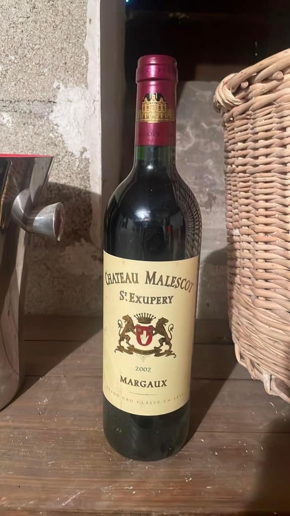 Chateau Malescot St Exupéry 2002, Verzamelen, Wijnen, Zo goed als nieuw, Rode wijn, Ophalen of Verzenden