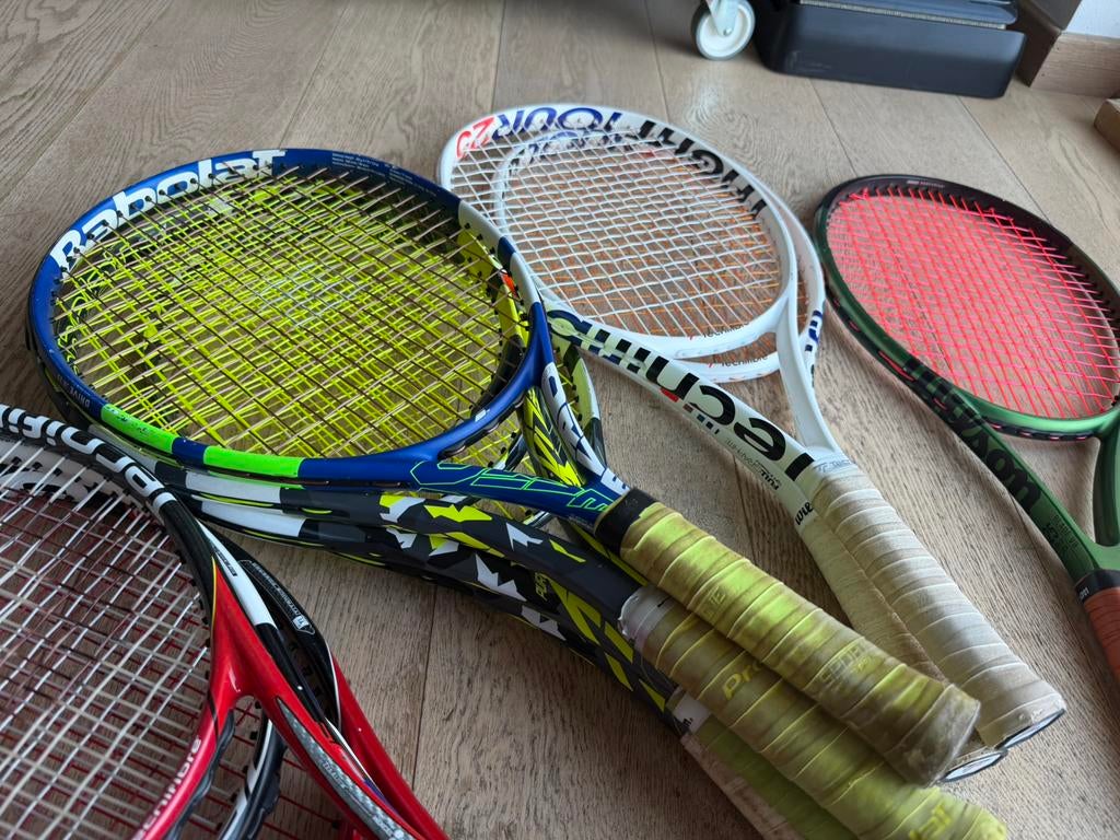 Lot de 12 raquettes de tennis en 25, 26 et adulte, Sport en Fitness, Ophalen, Gebruikt, Racket, Wilson