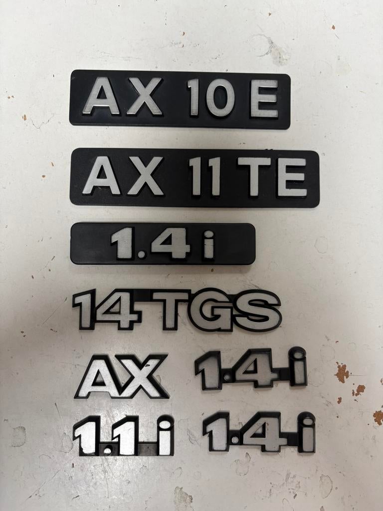 Emblèmes Citroën AX 8x toutes sortes de plastiques, Enlèvement ou Envoi, Utilisé, Citroën