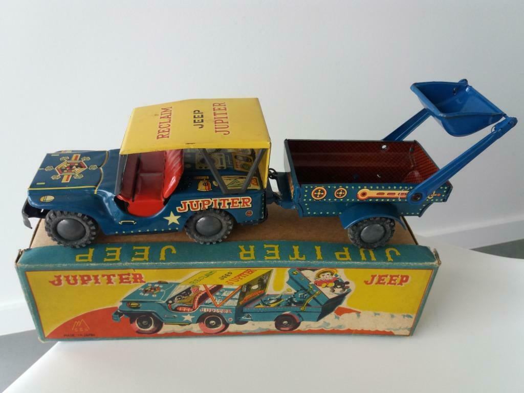 Tin toy - space - Jupiter Jeep - Japan SSS + doos, Ophalen of Verzenden