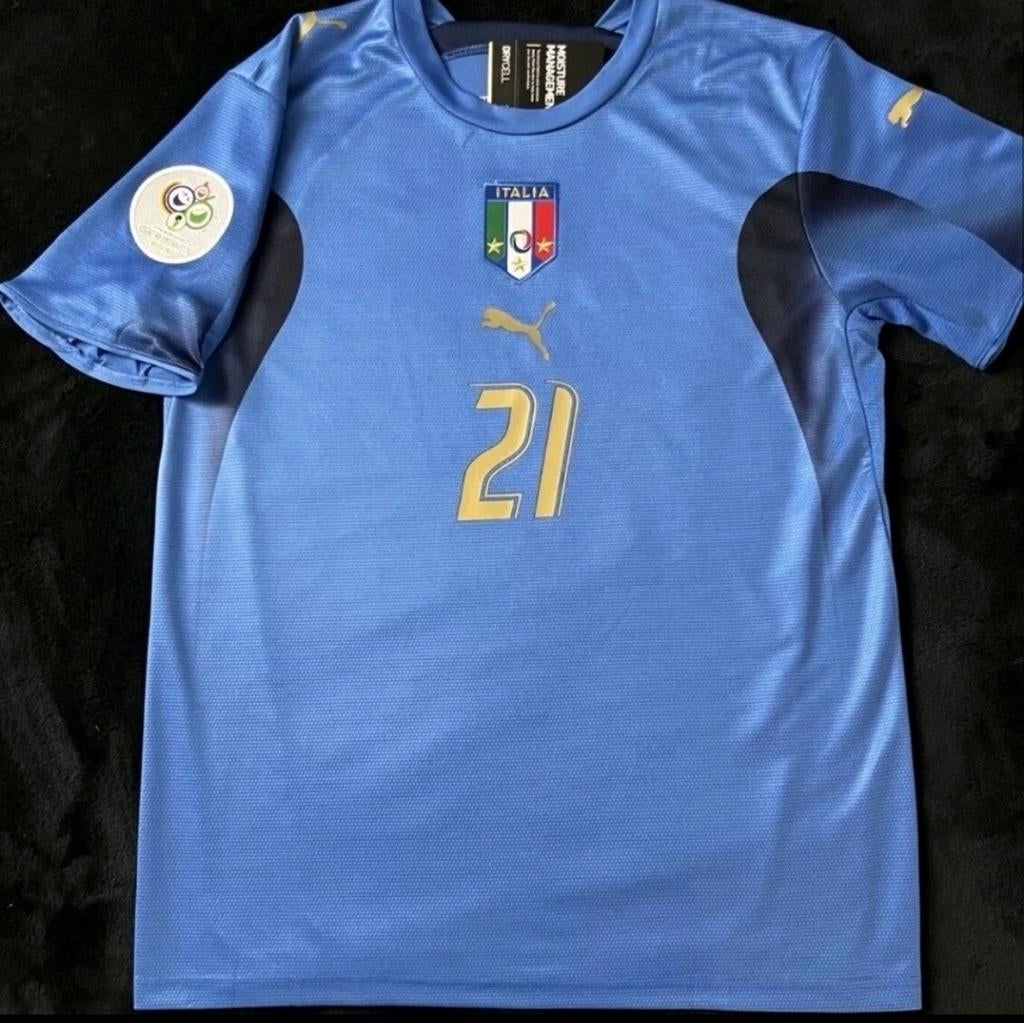 Italië Pirlo Voetbalshirt Origineel WorldCup Finale 2006, Verzenden