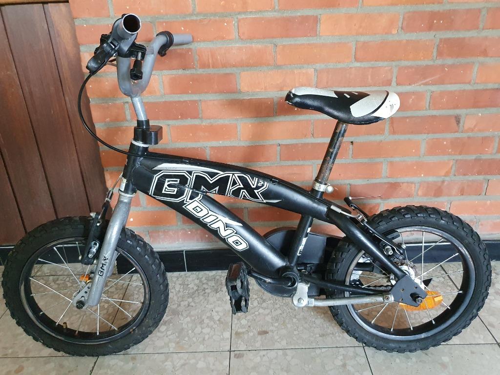 Vélo enfant BMX DINO - 14 pouces, Enlèvement, Comme neuf, DINO, Stabilisateurs