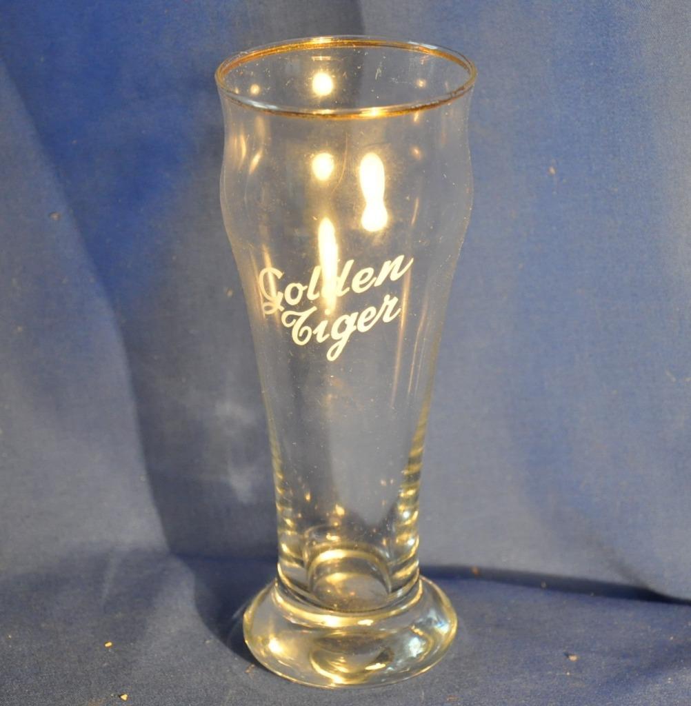 ancien verre a biere golden tiger, Verzamelen, Ophalen of Verzenden, Zo goed als nieuw, Glas of Glazen, Overige merken