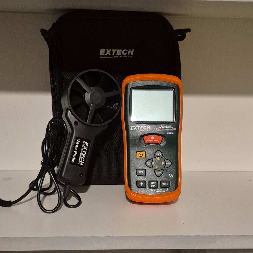 Extech AN200 Windmeter 0.4 tot 30 m/s, Ophalen, Nieuw