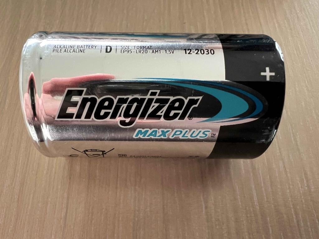 Energizer Max plus batterij LR20 - Type D, Ophalen, Nieuw