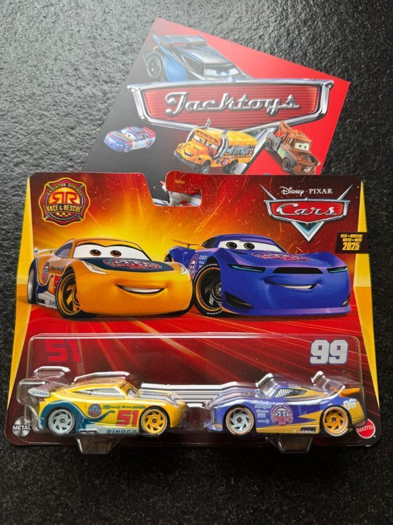 Cars Disney Race & Rescue Cruz Ramirez & Danny Swervez, Kinderen en Baby's, Speelgoed |Speelgoedvoertuigen, Nieuw, Ophalen of Verzenden