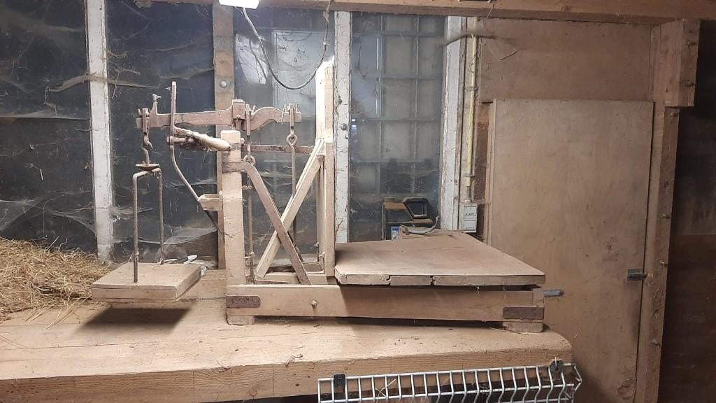 Oude weegschaal uit hout, Ophalen, Gebruikt, 100 kg of meer, Overige typen
