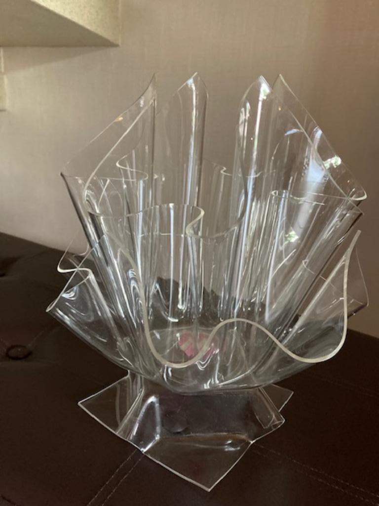 3-delige vaas in plexiglas, Tuin en Terras, Ophalen, Overige materialen, Binnen, Zo goed als nieuw
