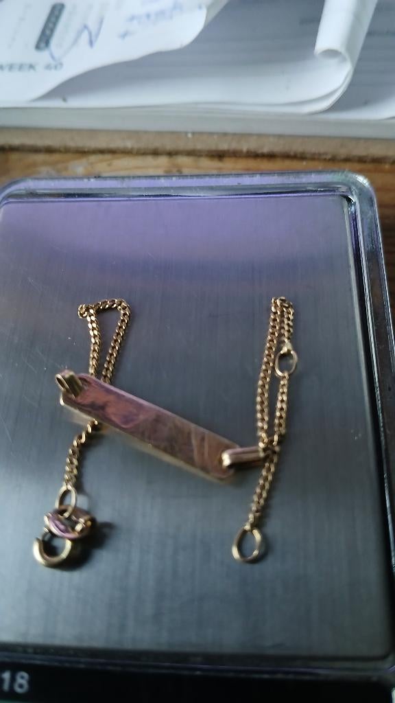 bracelet de bébé en or 750k, Enlèvement ou Envoi, Neuf, Or, Or