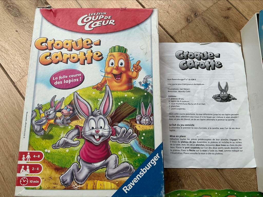 Croque-Carrot 4-8 jaar, Drie of vier spelers, Ophalen, Gebruikt