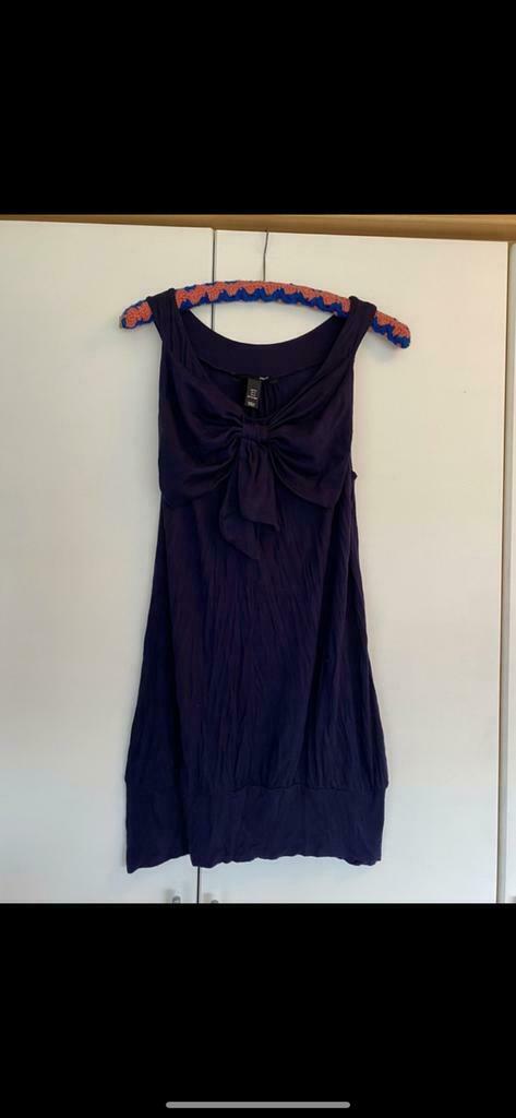 Robe violette à nœud (H&M) - taille M, Enlèvement ou Envoi, Comme neuf, Violet, Taille 38/40 (M)