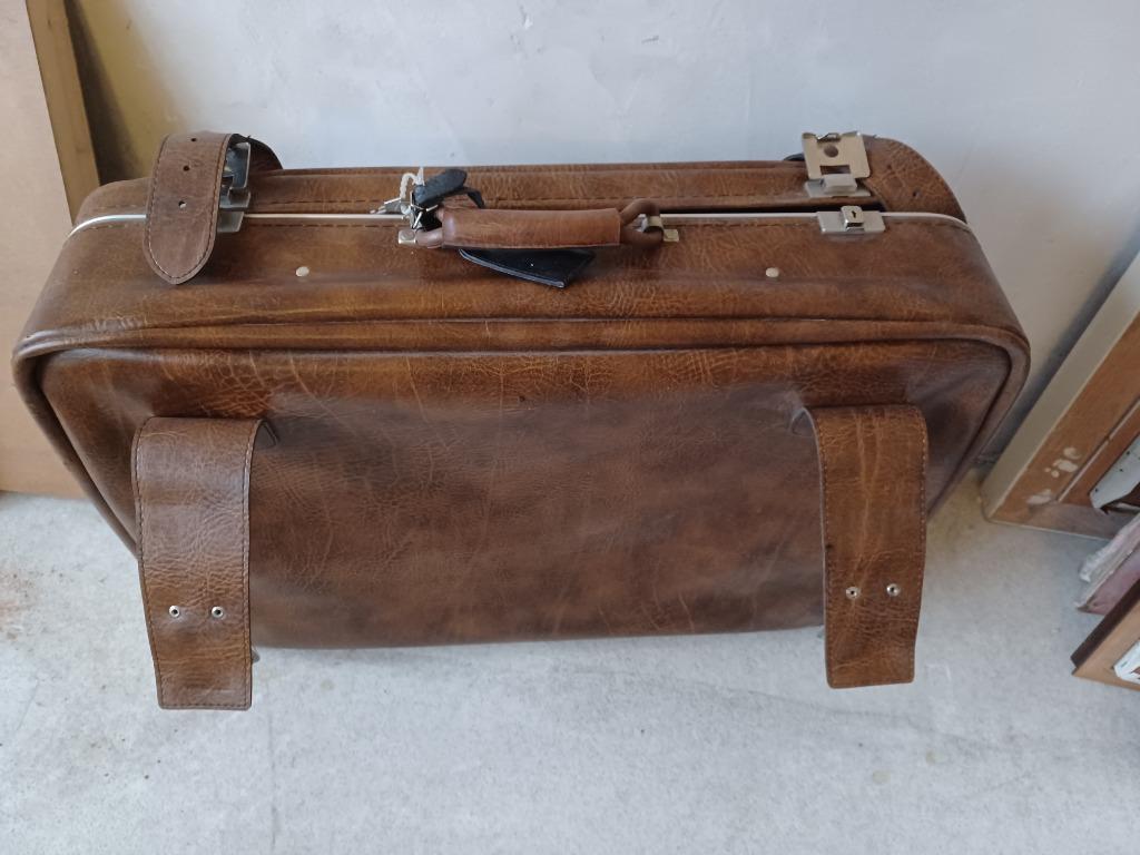 Valise en cuir, 70 cm ou plus, Enlèvement, 45 à 55 cm, Cuir