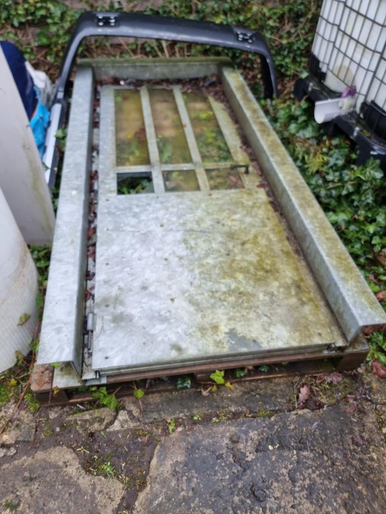 Deur enkel 1 raampje kapot gegalvaniseerde deur, Doe-het-zelf en Bouw, Ophalen