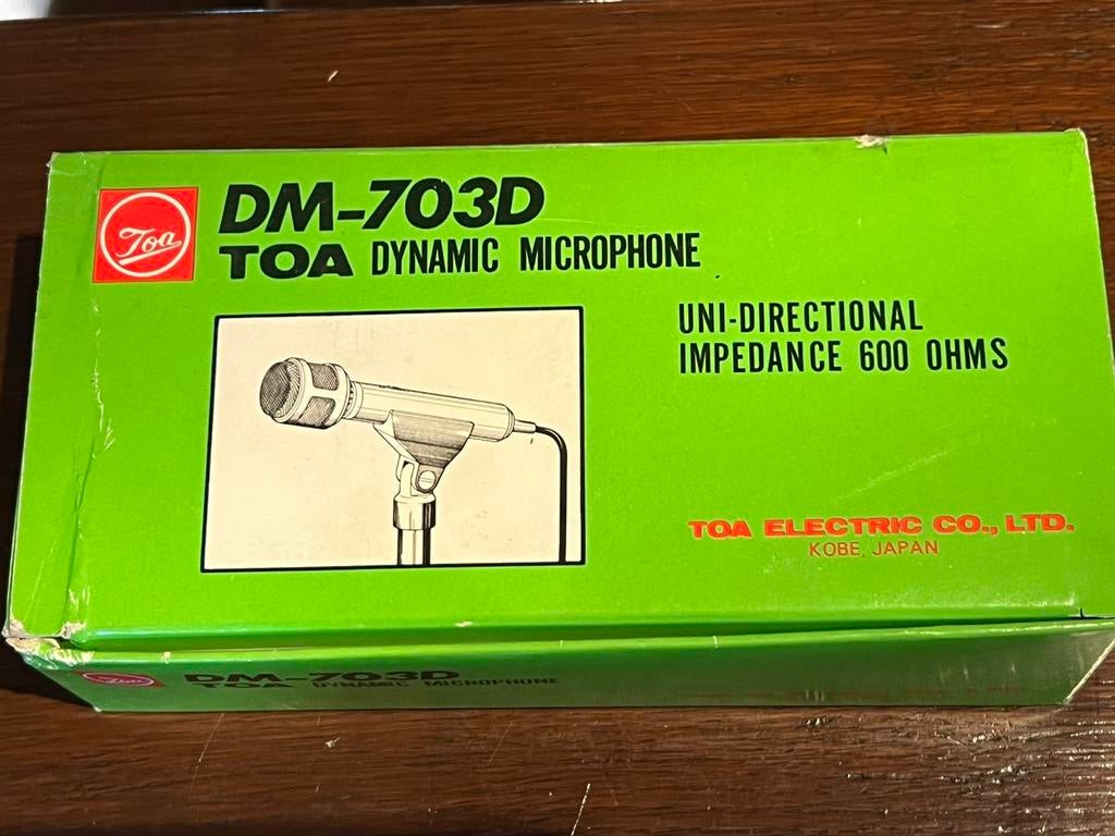 Dynamische Microfoon Toa DM-703D, Audio, Tv en Foto, Ophalen, Nieuw