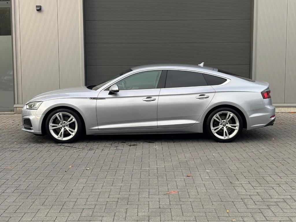 Audi A5 benzine automaat S-line 190ok, Autos, Cuir, Argent ou Gris, Achat, Euro 6