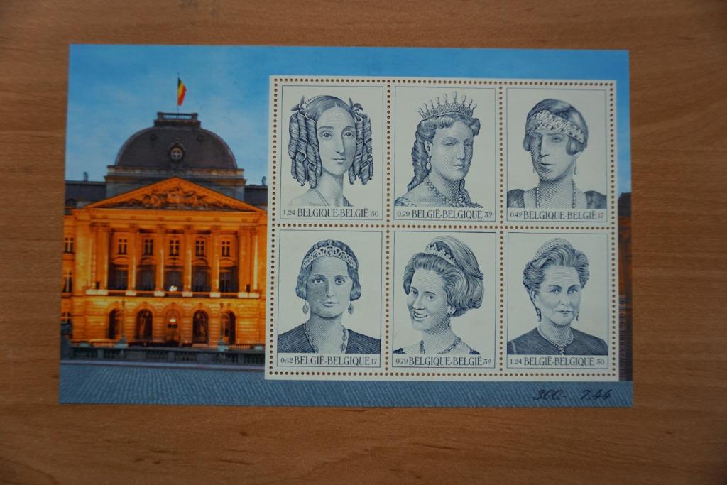 België 2001 De zes Belgische koninginnen OBP Blok 89, Ophalen, Koninklijk huis, Postfris, Zonder envelop