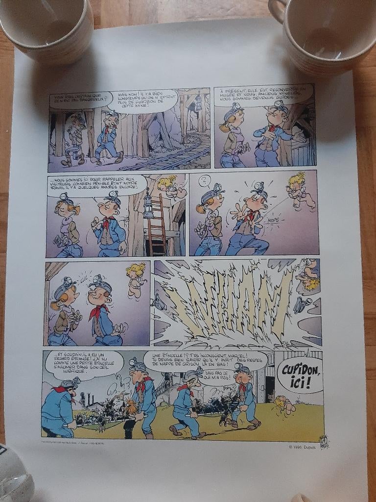 malik affiche pour  exposition liege BD cupidon A3, Une BD, Utilisé, Malik & Cauvin, Enlèvement ou Envoi