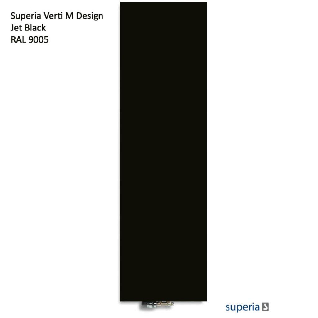 SUPERIA VERTI DESIGN 22 1800 X 600 2092 W NOIR DE JAIS (PROM, Enlèvement, Neuf, Radiateur