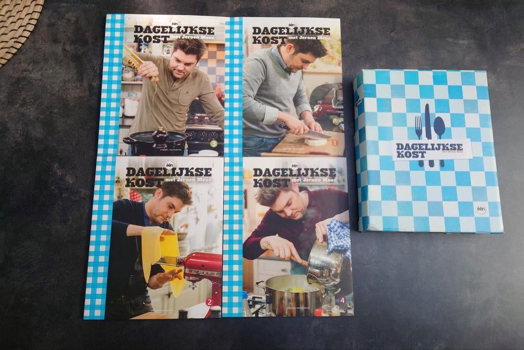 9 kookboeken Jeroen Meus Dagelijkse kost, Ophalen of Verzenden