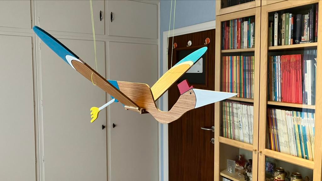 Handgemaakte mobiel van Stork, Ophalen, Zo goed als nieuw
