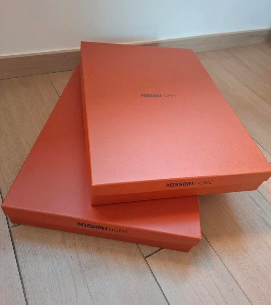 2 grote Missoni Home opbergdozen, Doos, Minder dan 50 cm, Ophalen of Verzenden, Minder dan 40 cm