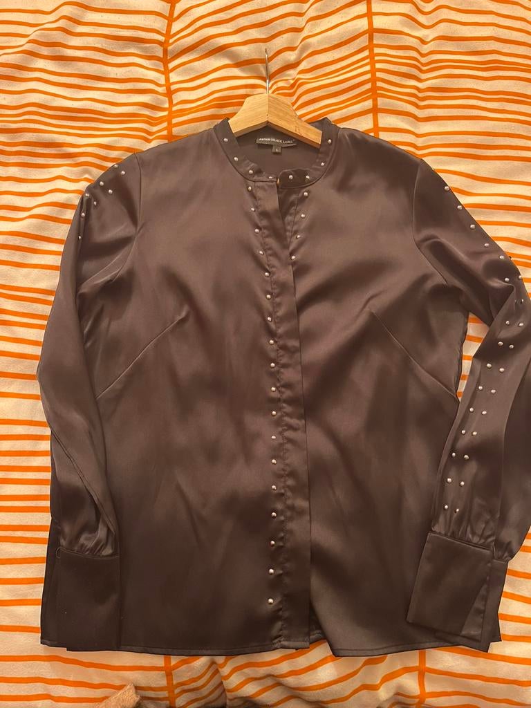 Hemd zwart Astrid black label maat L, Ophalen of Verzenden, Zo goed als nieuw, Maat 42/44 (L), Zwart