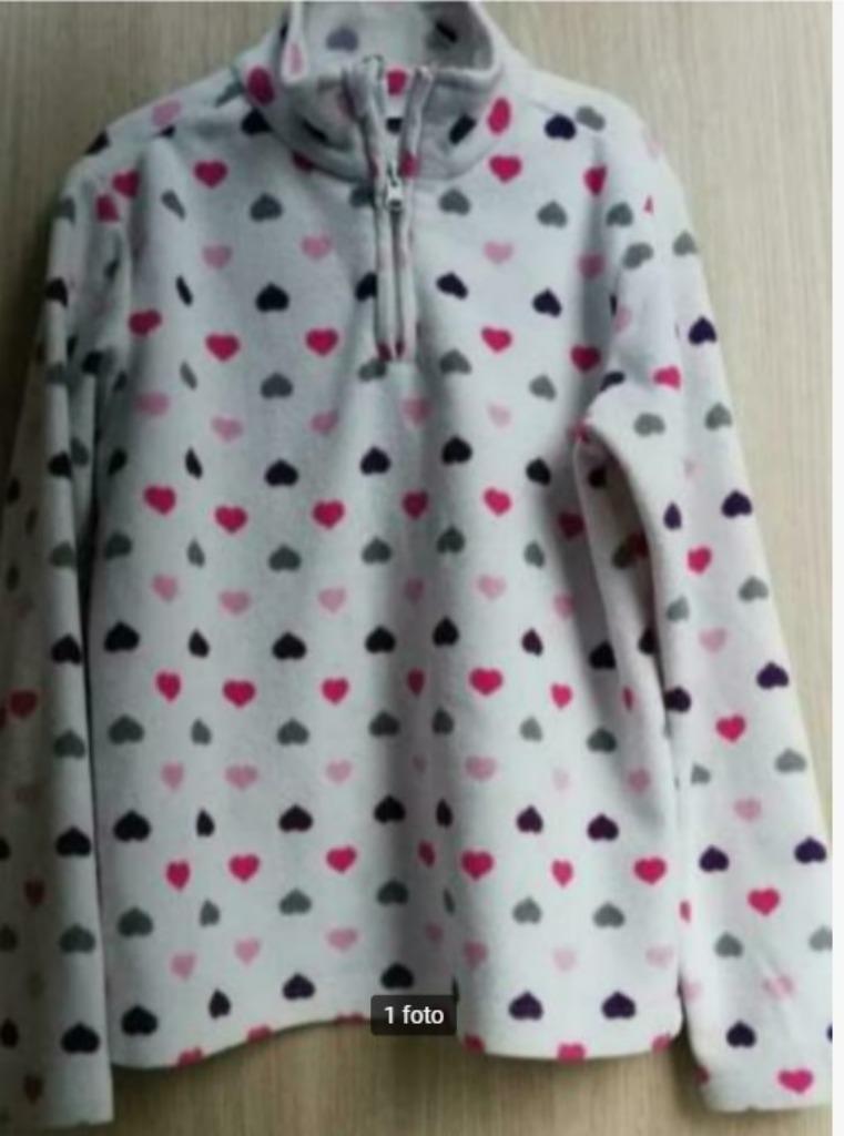 Warme fleece trui - Tex - maat 134-140, Gebruikt, Tex, Meisje, Trui of Vest