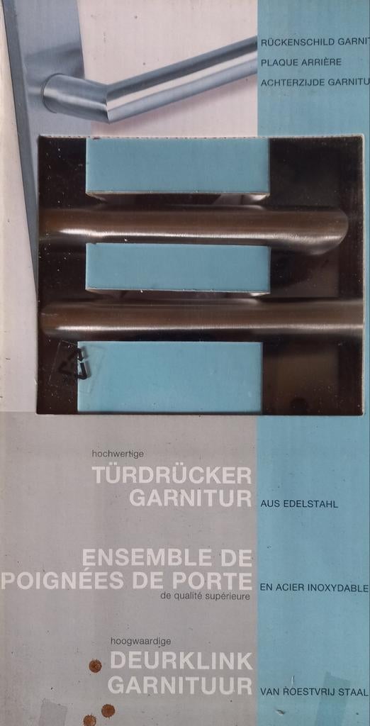 Lot van 6 sets van 2 stuks inox deurkrukken, nieuw, Ophalen of Verzenden, Nieuw, Inox