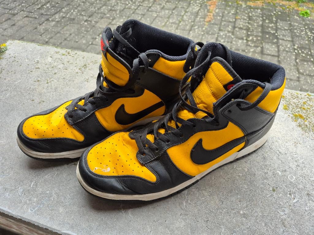 Nike dunk high retro reverse goldenrod maat 47,5, Ophalen, Overige kleuren, Nike, Zo goed als nieuw