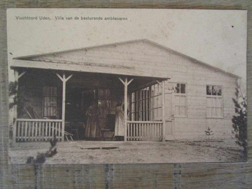 5 oude postkaarten vluchtoord Uden, Verzamelen, Postkaarten | Themakaarten, Ophalen of Verzenden, Voor 1920, Ongelopen, Gebouw