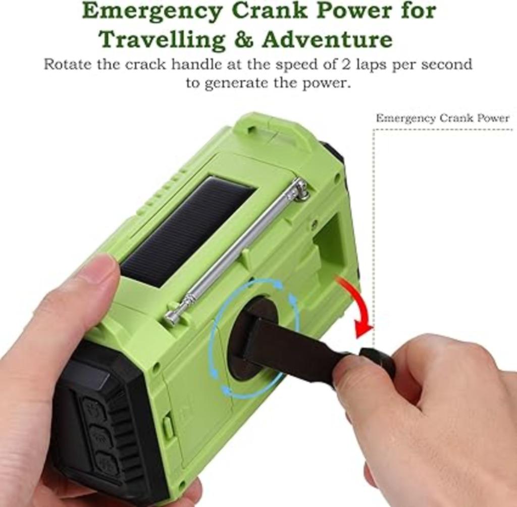 Chargeur de téléphone intégré pour radio d'urgence LIVRAISON, Neuf, -, MESQOOL, -