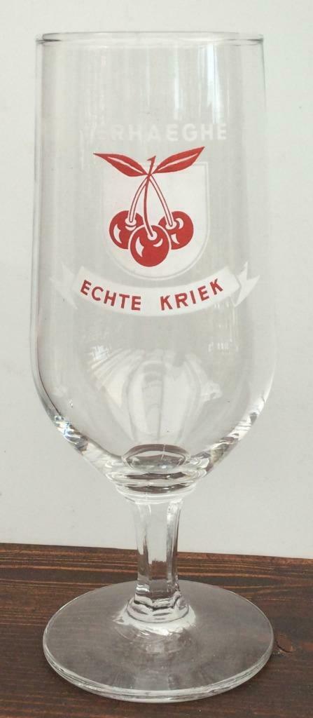 bier brouwerij glas Verhaeghe brouwerij Vichte op voet, Verzamelen, Ophalen of Verzenden, Zo goed als nieuw, Bierglas