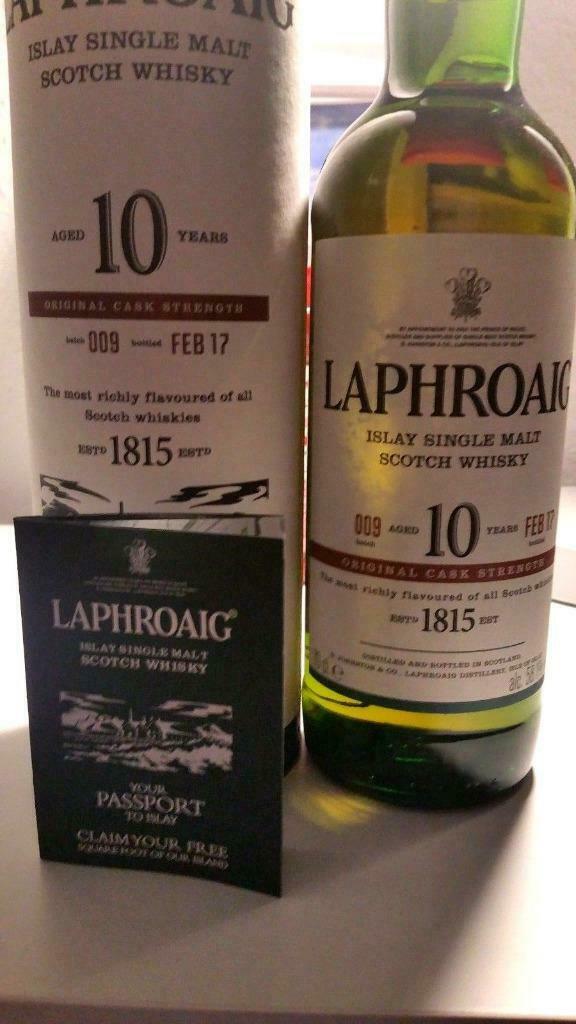 laphroaig 10 jaar cask strength batch 009, Ophalen of Verzenden, Nieuw, Vol