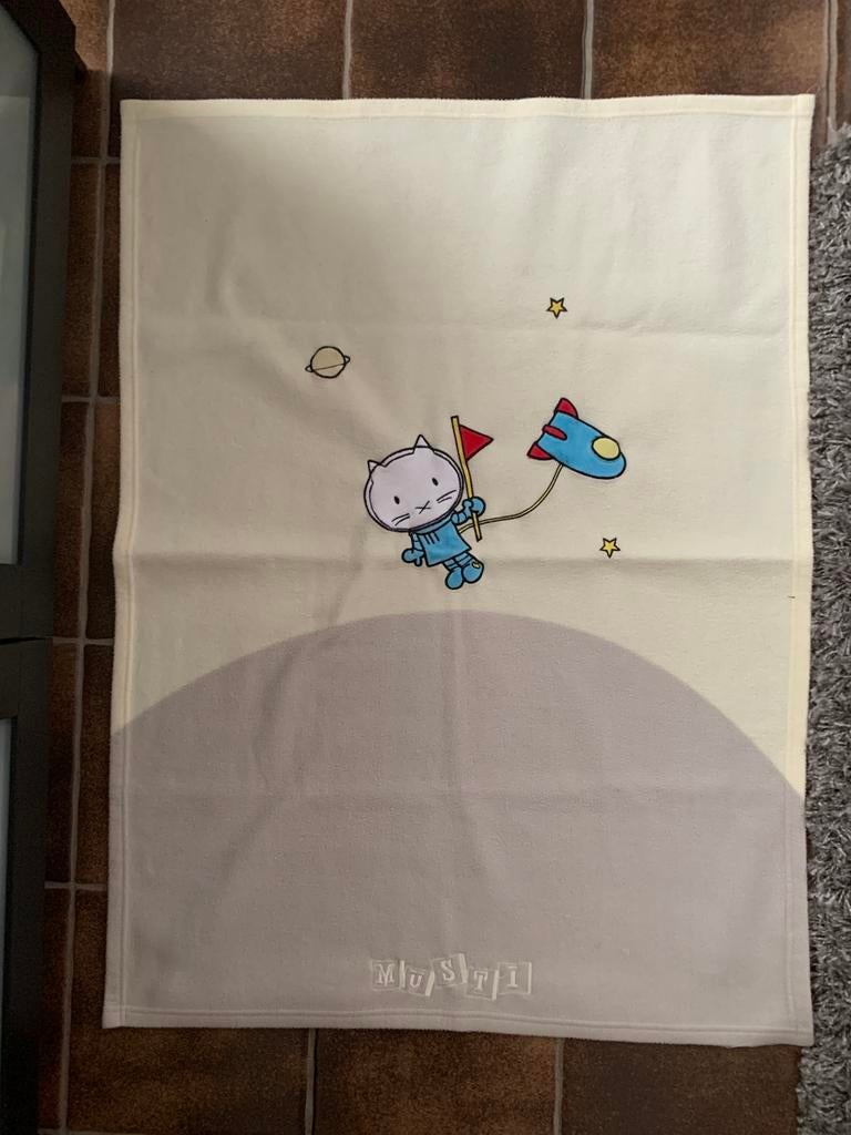 Dekentje Musti fleece, Kinderen en Baby's, Ophalen, Gebruikt, Deken