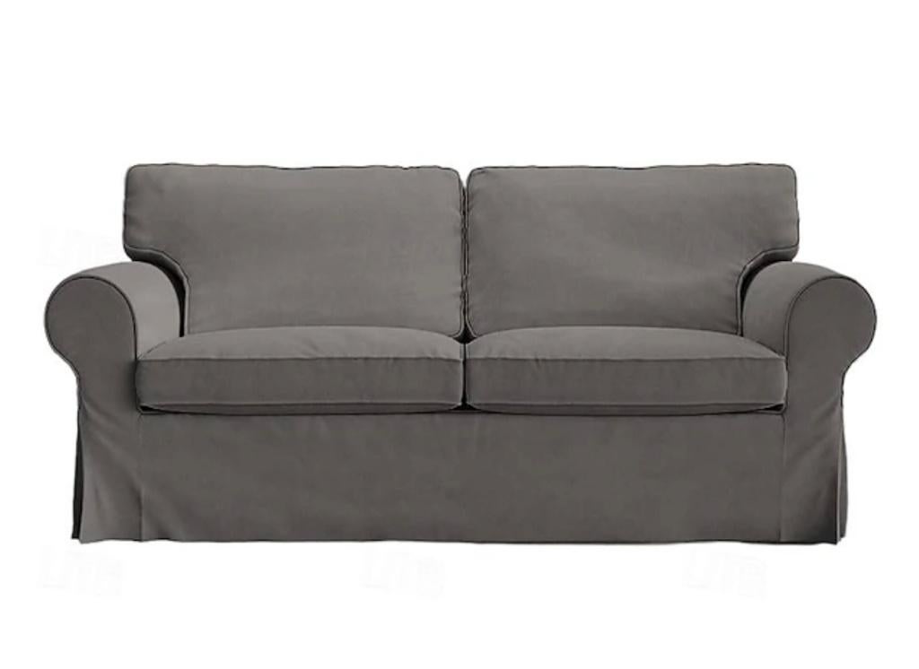 Housse de canapé 2 places Ektorp gris foncé, Maison & Meubles, Canapés | Salons, Utilisé, Banc droit, Deux personnes, Moins de 150 cm