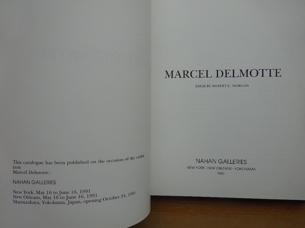 Marcel Delmotte, Nahan Galleries, 1991, Ophalen of Verzenden, Zo goed als nieuw, Robert Morgan, Schilder- en Tekenkunst