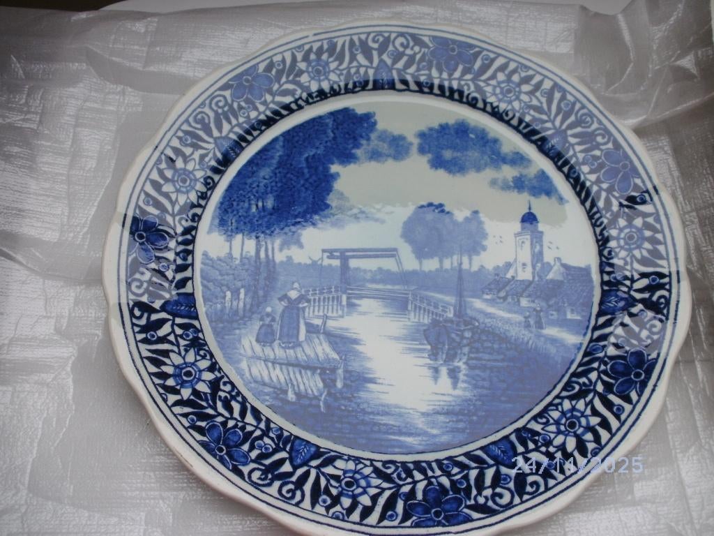 bord Delft blauw, Ophalen, Zo goed als nieuw, Blauw