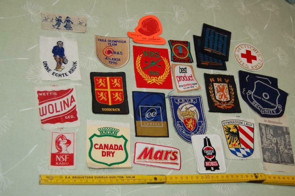 Patch allerhande - Mars - Canada dry - Levi's - Rode kruis, Ophalen of Verzenden, Zo goed als nieuw, Overige typen