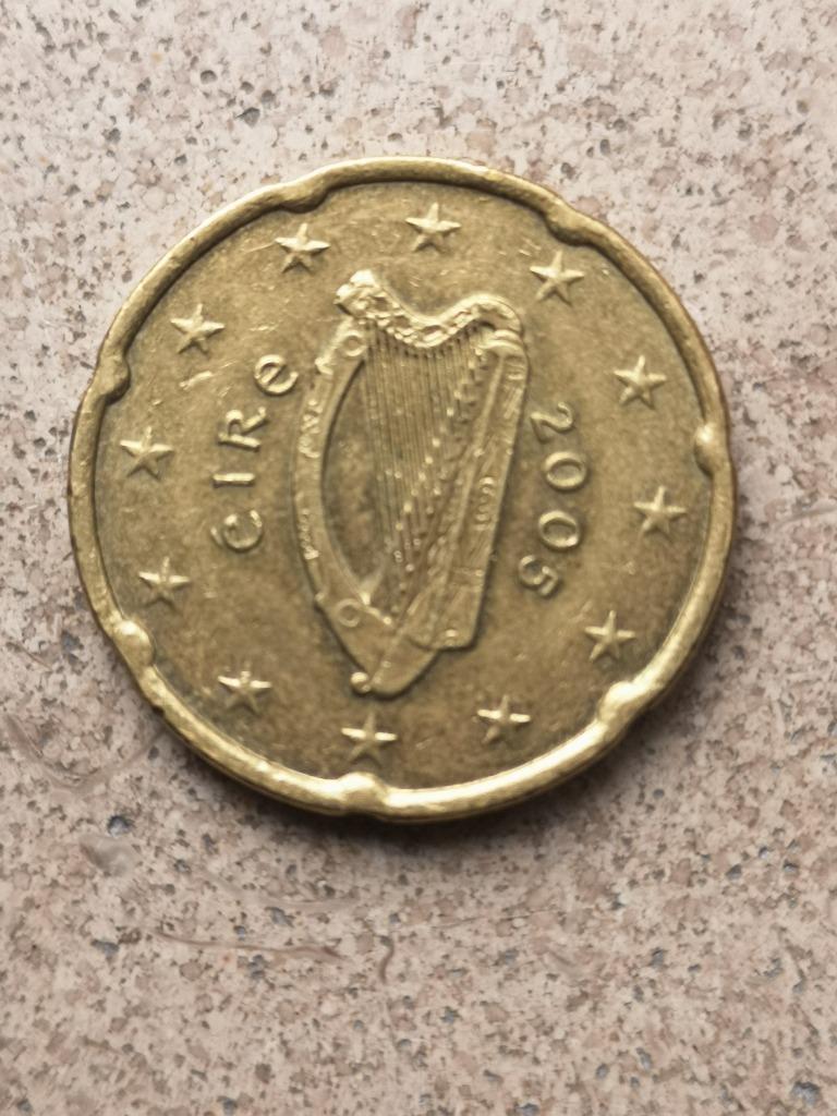 20 cents d'euro Irlande 2005, Timbres & Monnaies, Monnaies | Europe | Monnaies euro, Enlèvement ou Envoi, Irlande