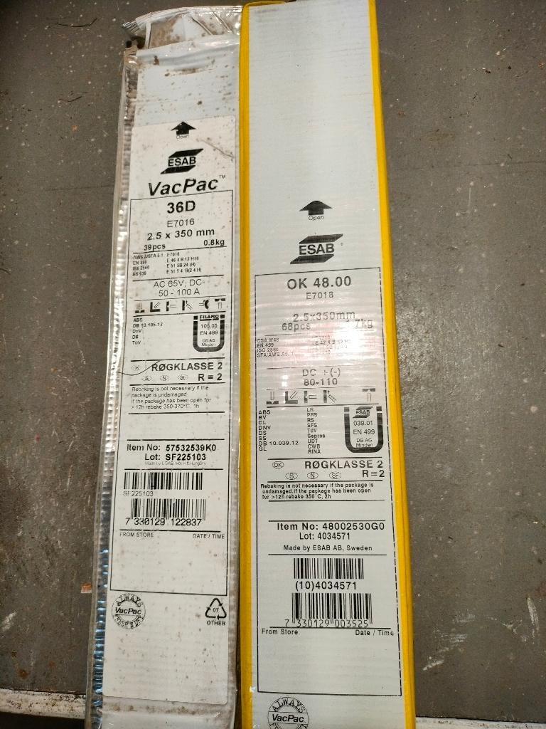 Electrodes pour soudure à l'arc, Enlèvement, Neuf, Électrodes