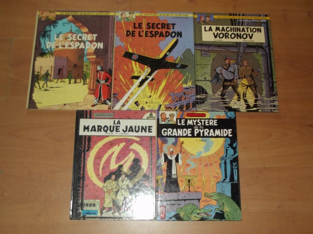 Lot albums Blake et Mortimer (Edgar P. JACOBS), Meerdere stripboeken, Ophalen of Verzenden, Gelezen, Edgar P. Jacobs
