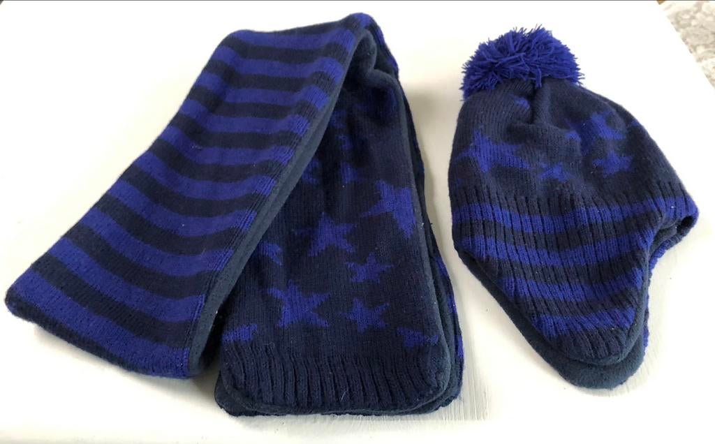 set muts en sjaal Hema 6 - 12 j, Kinderen en Baby's, Kinderkleding | Mutsen, Sjaals en Handschoenen, Gebruikt, Setje, Ophalen of Verzenden