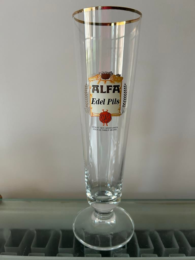 Verres à bière Alfa Edel Pils, Collections, Enlèvement, Comme neuf