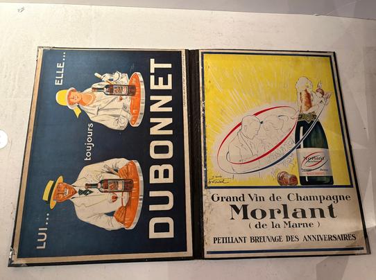 2 Portes Menus Dubonnet, Verzamelen, Ophalen of Verzenden