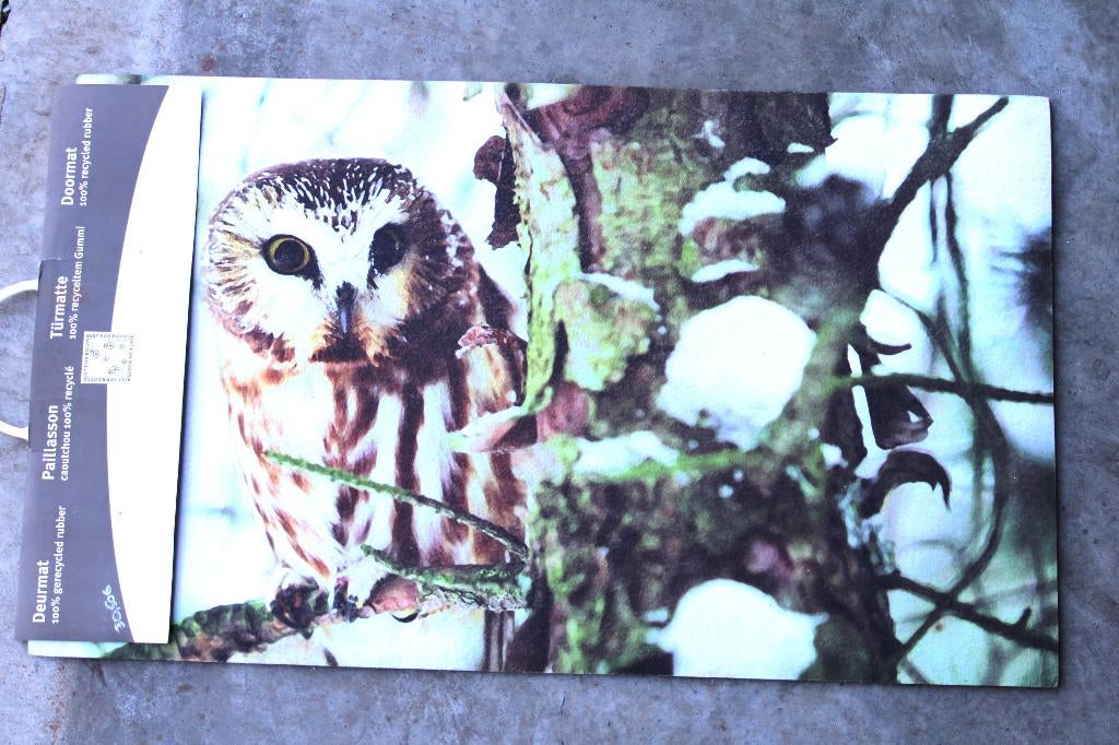 Gangkleed/deurmat dierenstijl, uil, Tuin en Terras, Rubber, Ophalen of Verzenden, Binnen, Nieuw