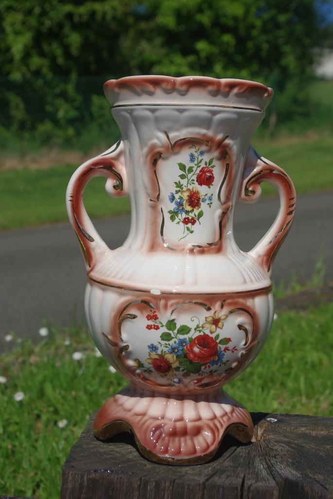 Vaas, Ophalen of Verzenden, Gebruikt, Wit, Aardewerk of Porselein