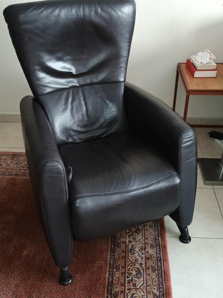 Relaxfauteuil Himolla donkerbruin, Enlèvement, Utilisé, Cuir